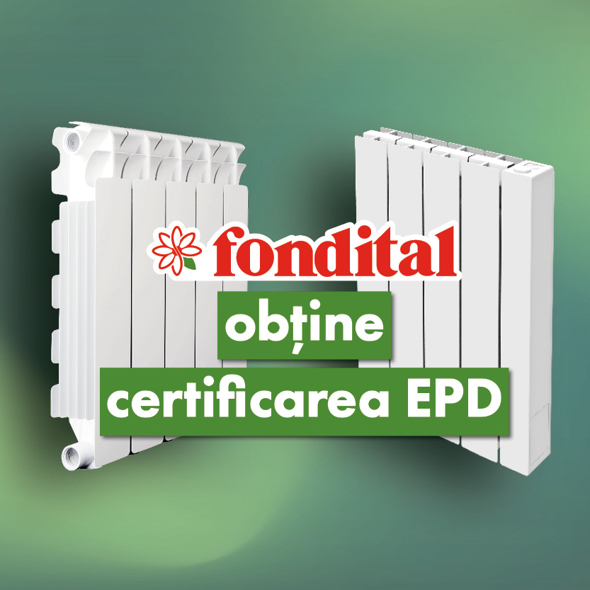 Fondital obține Declarația EPD pentru radiatoarele din aluminiu turnat